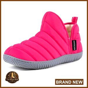 Quilted Puffer Booties Memory Foam Slippers Indoor Outdoor Comfort Cozy Chic